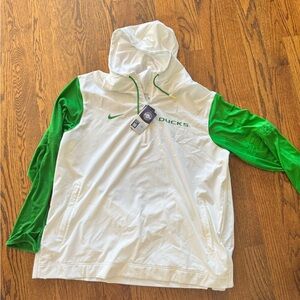NIKE OREGON DUCKS White and Green Hoodie